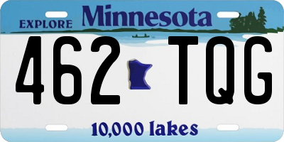 MN license plate 462TQG