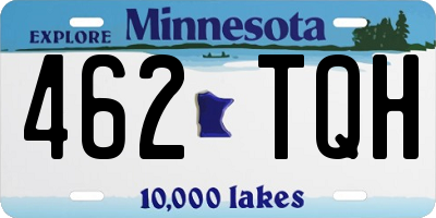 MN license plate 462TQH
