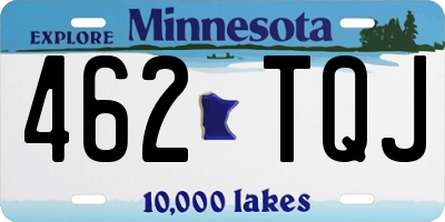 MN license plate 462TQJ