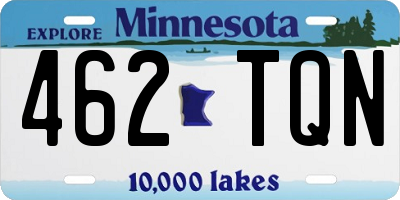 MN license plate 462TQN