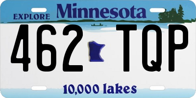 MN license plate 462TQP