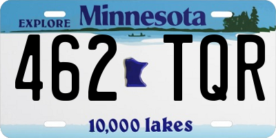 MN license plate 462TQR