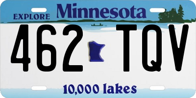 MN license plate 462TQV