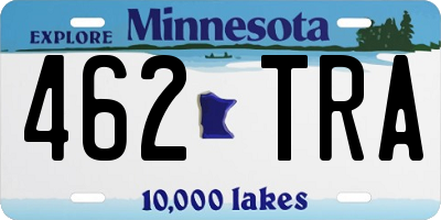 MN license plate 462TRA