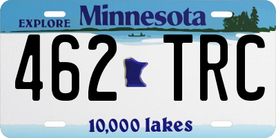 MN license plate 462TRC