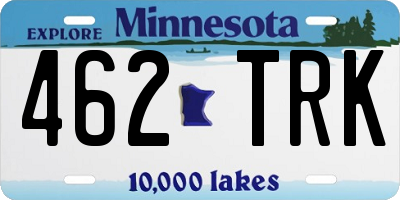 MN license plate 462TRK
