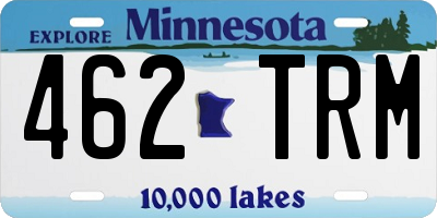 MN license plate 462TRM