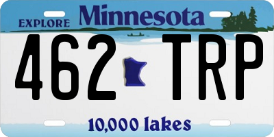 MN license plate 462TRP