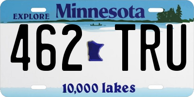 MN license plate 462TRU