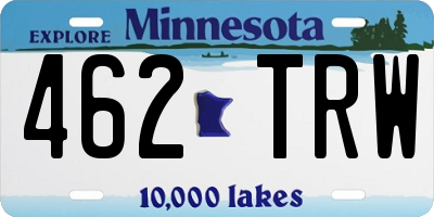 MN license plate 462TRW
