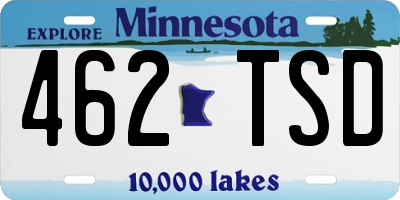 MN license plate 462TSD