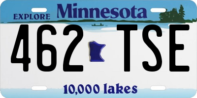 MN license plate 462TSE