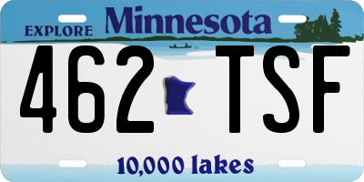 MN license plate 462TSF