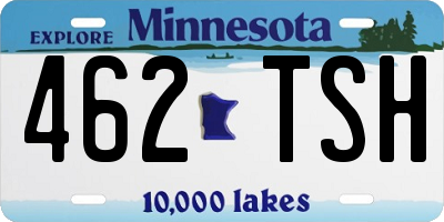 MN license plate 462TSH