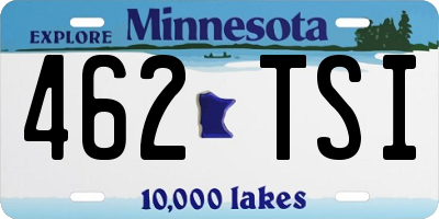 MN license plate 462TSI