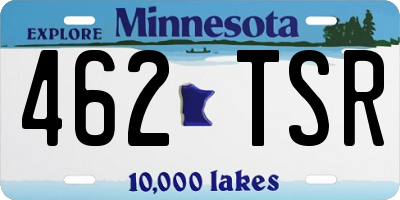 MN license plate 462TSR