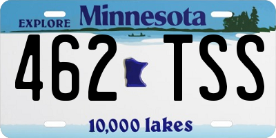 MN license plate 462TSS