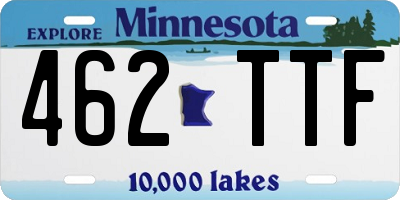 MN license plate 462TTF