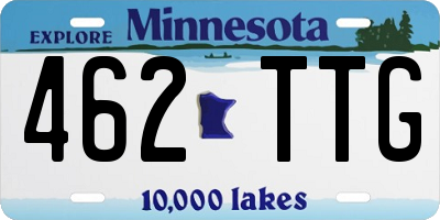 MN license plate 462TTG