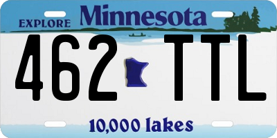 MN license plate 462TTL