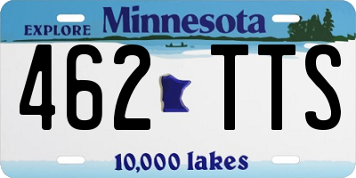 MN license plate 462TTS