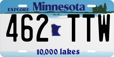 MN license plate 462TTW