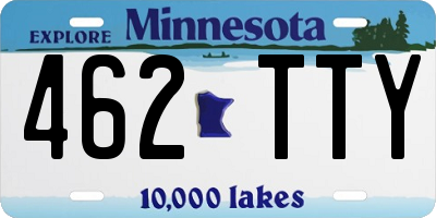 MN license plate 462TTY