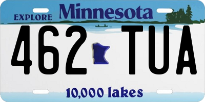MN license plate 462TUA