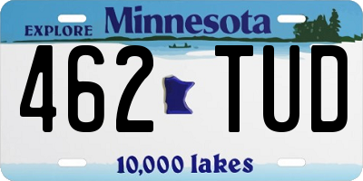 MN license plate 462TUD