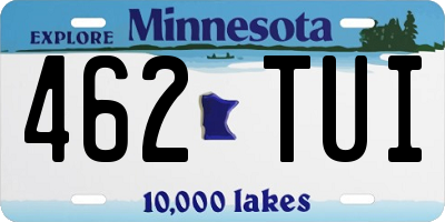 MN license plate 462TUI