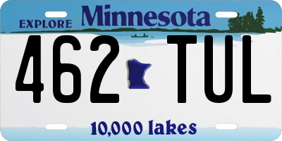 MN license plate 462TUL