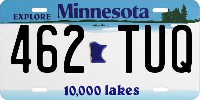 MN license plate 462TUQ