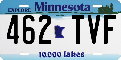 MN license plate 462TVF