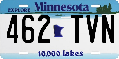 MN license plate 462TVN