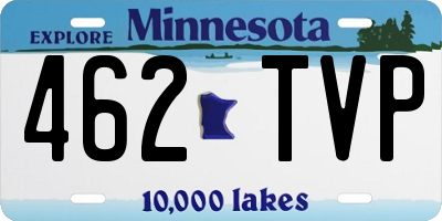 MN license plate 462TVP