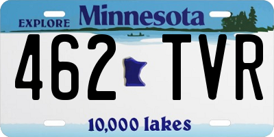 MN license plate 462TVR