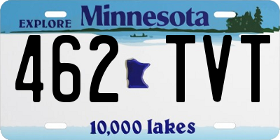 MN license plate 462TVT