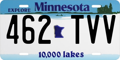 MN license plate 462TVV