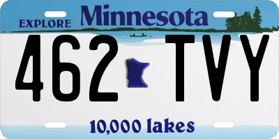 MN license plate 462TVY