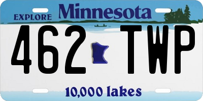 MN license plate 462TWP