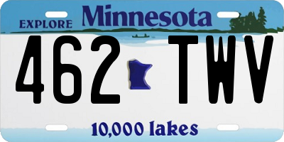 MN license plate 462TWV