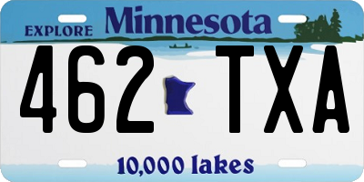 MN license plate 462TXA