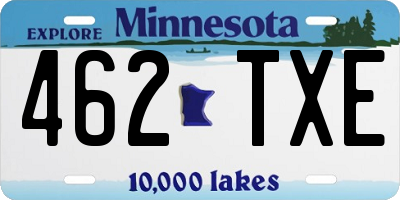 MN license plate 462TXE