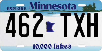 MN license plate 462TXH