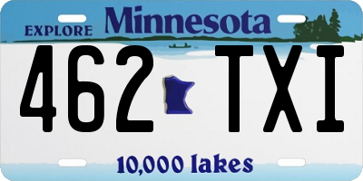 MN license plate 462TXI