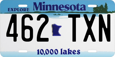 MN license plate 462TXN