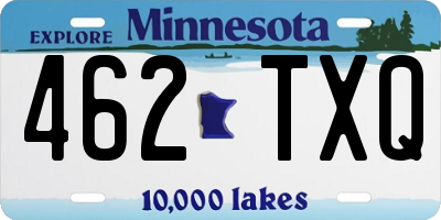 MN license plate 462TXQ