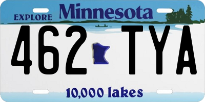 MN license plate 462TYA