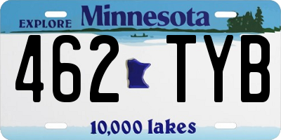 MN license plate 462TYB