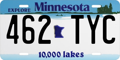 MN license plate 462TYC